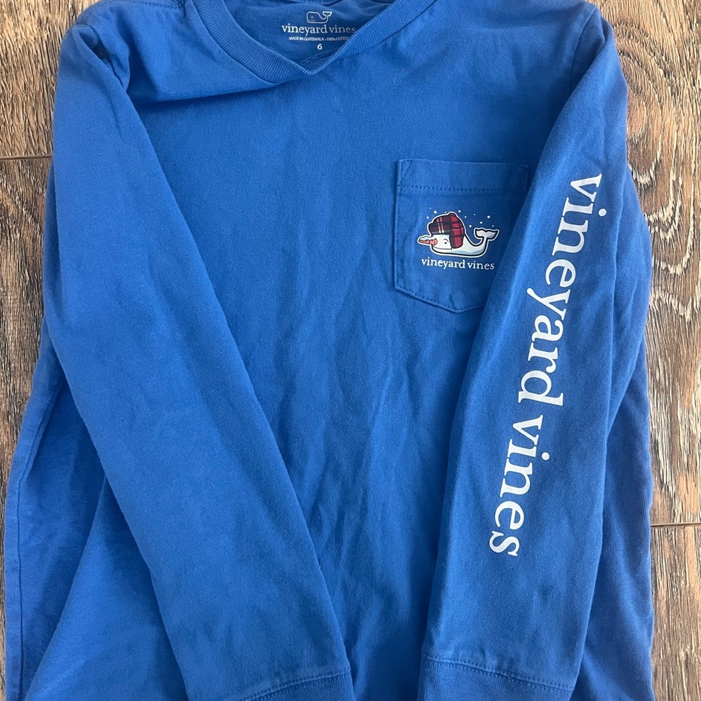 Vineyard Vines Classic Blue Pocket Tee